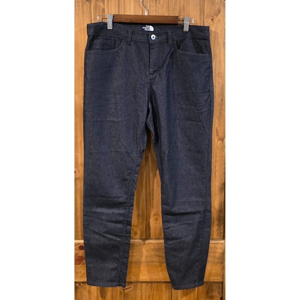 The North Face Jeans Womens 12 Black Straight Leg Classic Five-Pocket Everyday‎